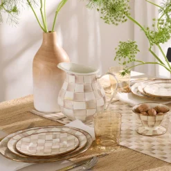 Mocha Check Pitcher