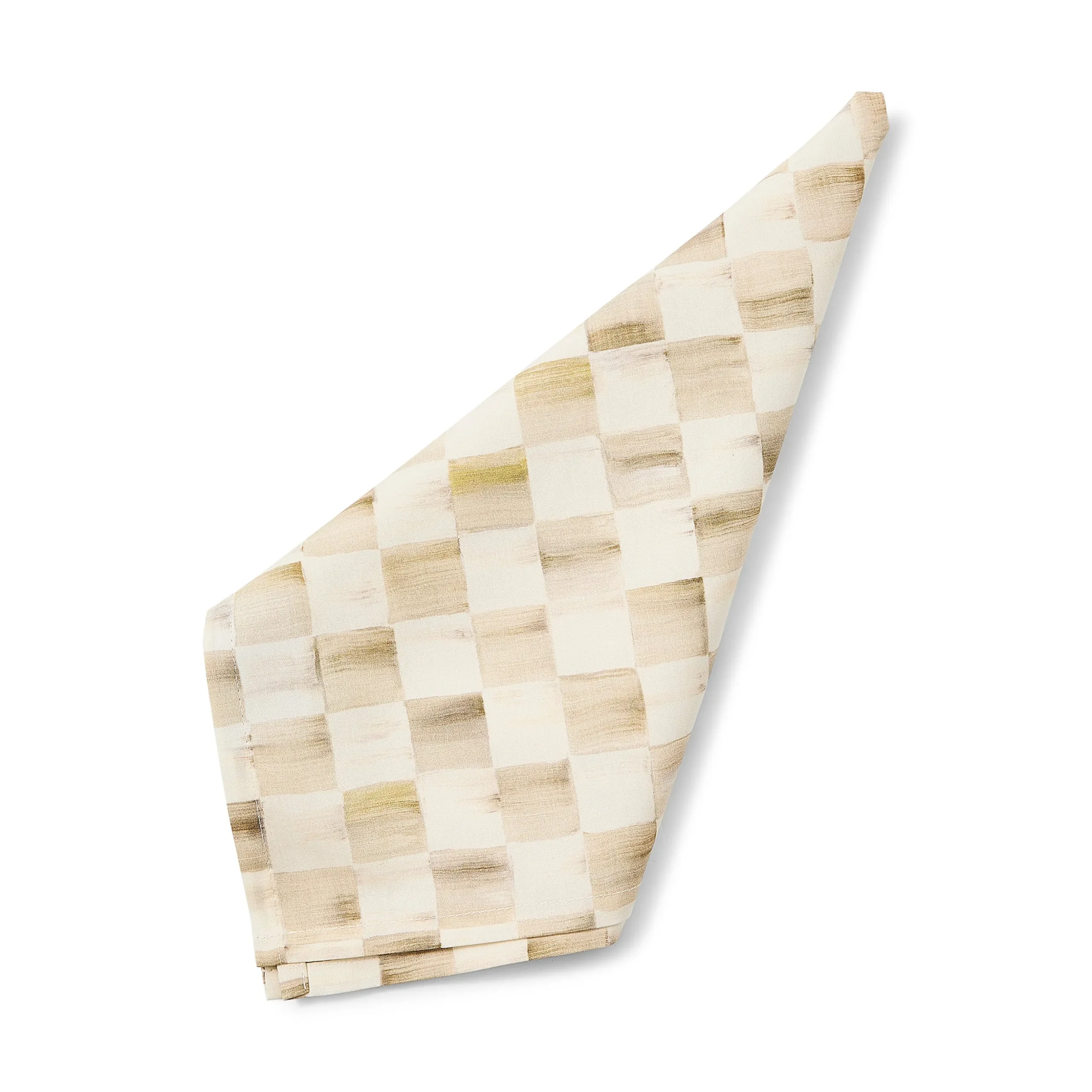 Mocha Check Printed Napkin
