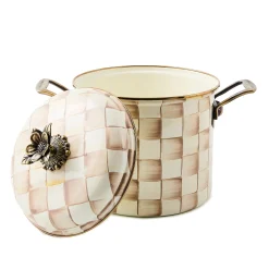 Mocha Check 7 Qt. Stockpot
