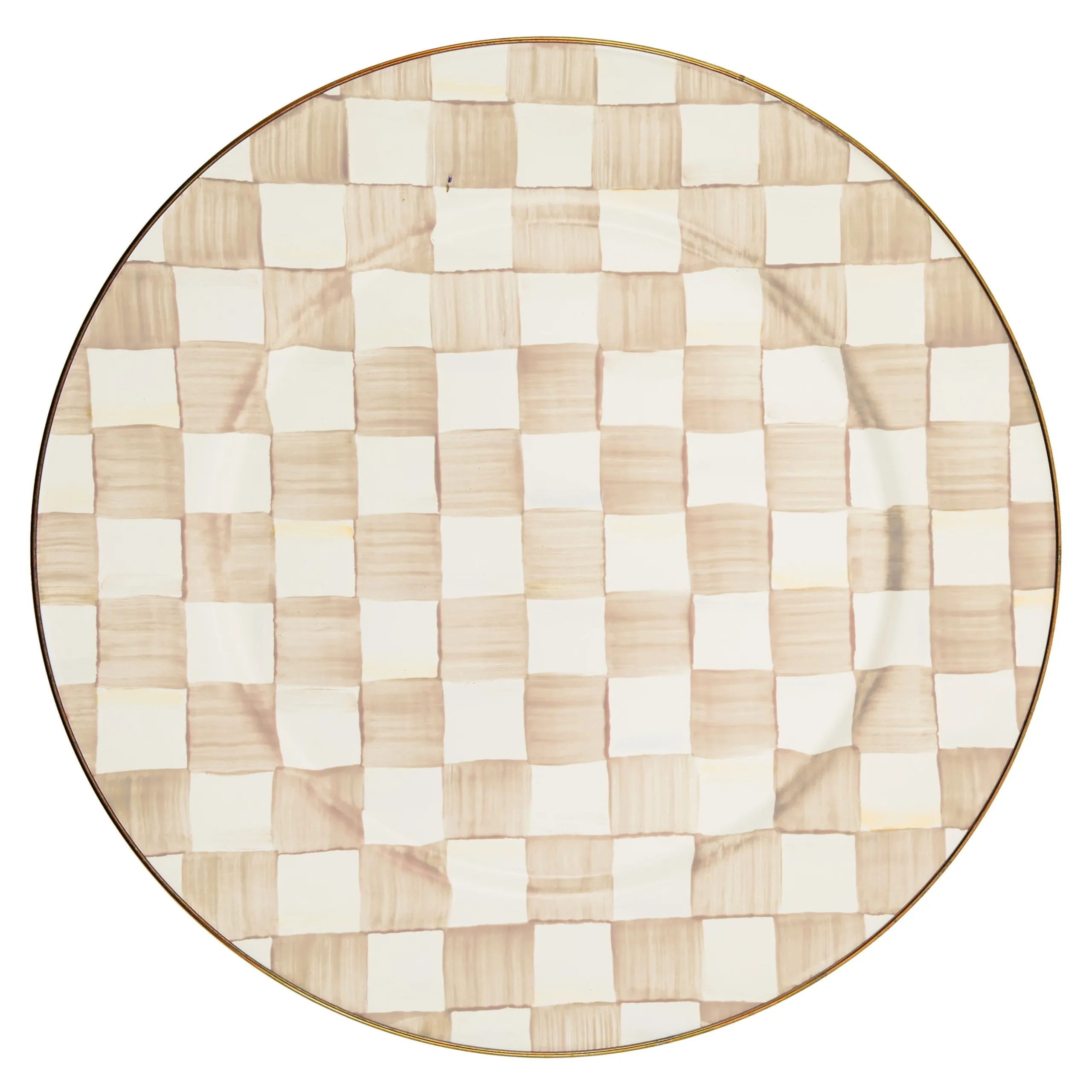 Mocha Check Serving Platter