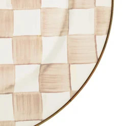 Mocha Check Serving Platter