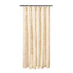 Mocha Check Shower Curtain