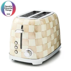 Mocha Check 2-Slice Toaster