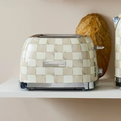 Mocha Check 2-Slice Toaster