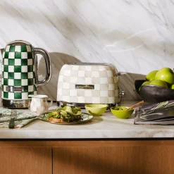 Mocha Check 2-Slice Toaster