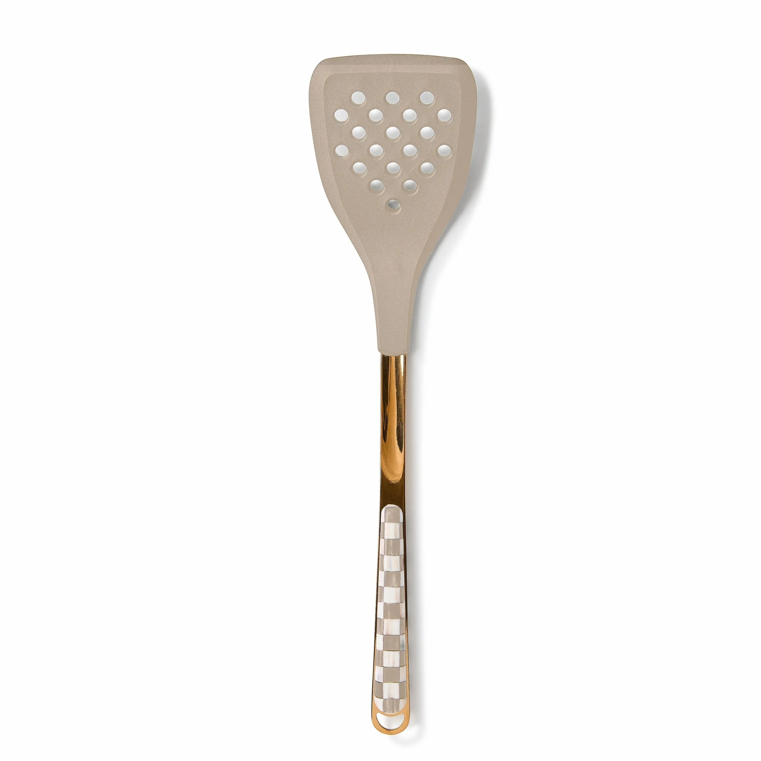 Mocha Check Slotted Spatula