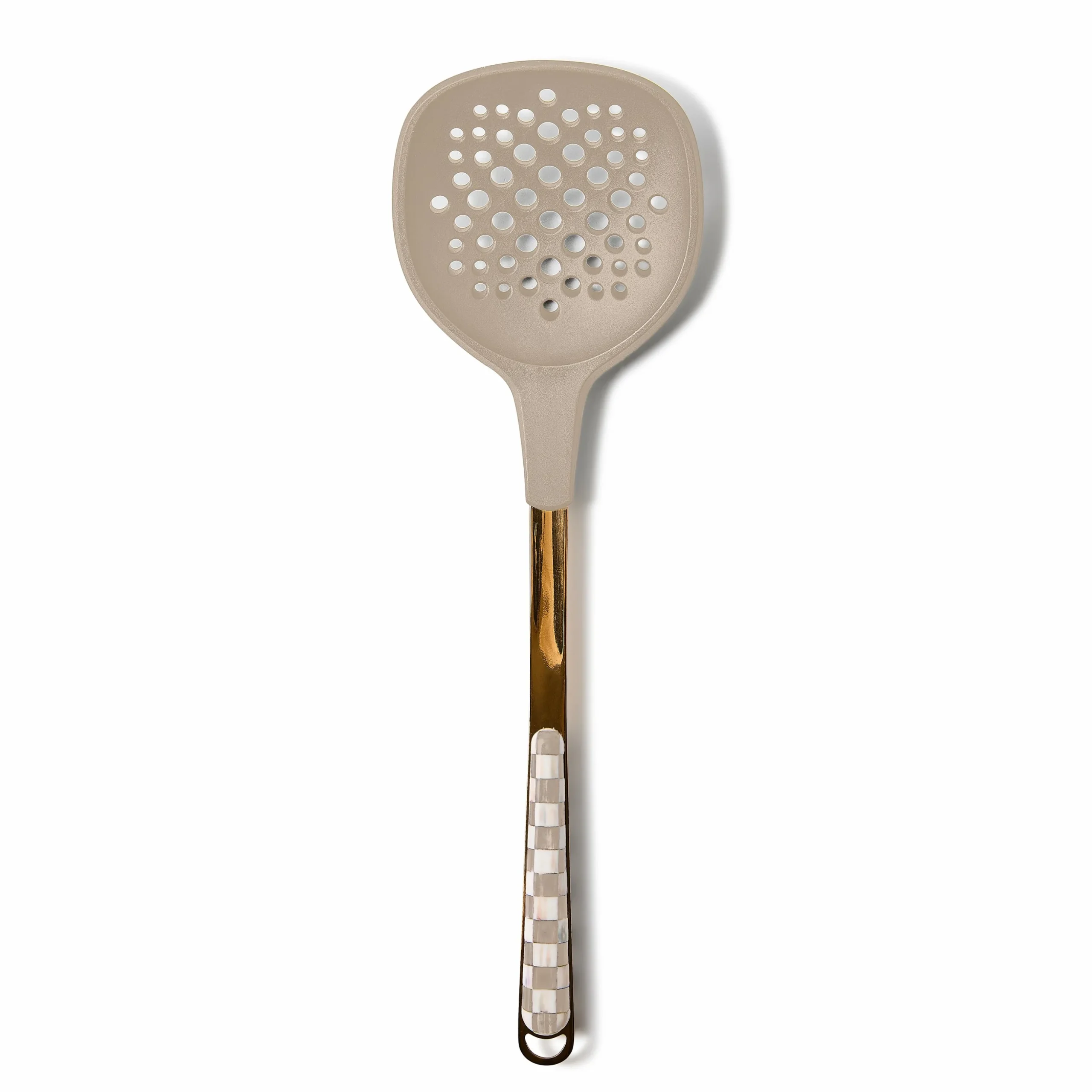 Mocha Check Slotted Turner