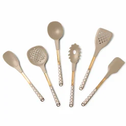 Mocha Check Slotted Turner