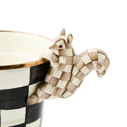 Mocha Check Squirrel Pot Climber