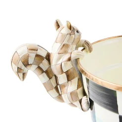 Mocha Check Squirrel Pot Climber