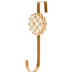 Mocha Check Wreath Hanger