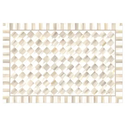 Mocha Check 2' x 3' Floor Mat