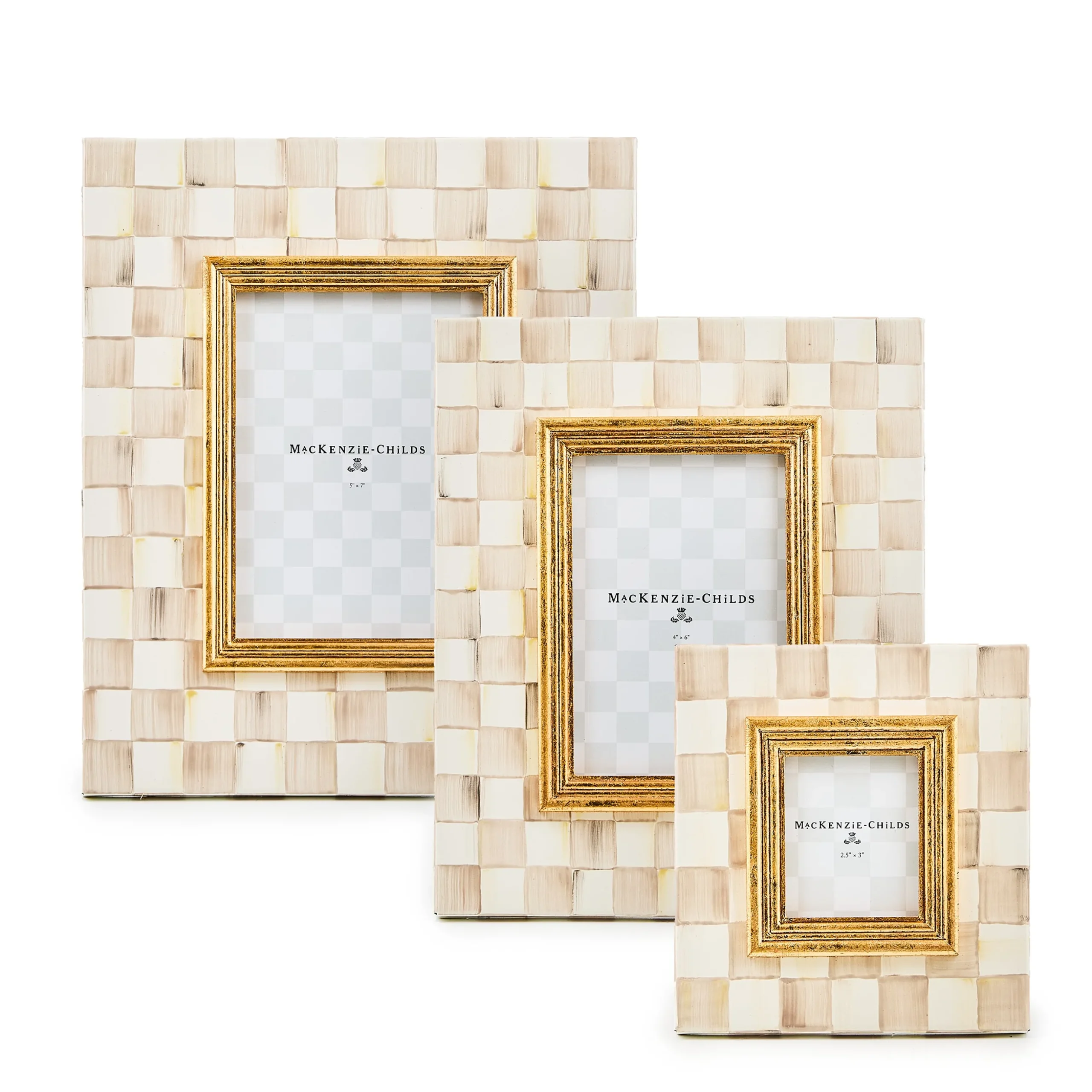 Mocha Check 5" x 7" Frame