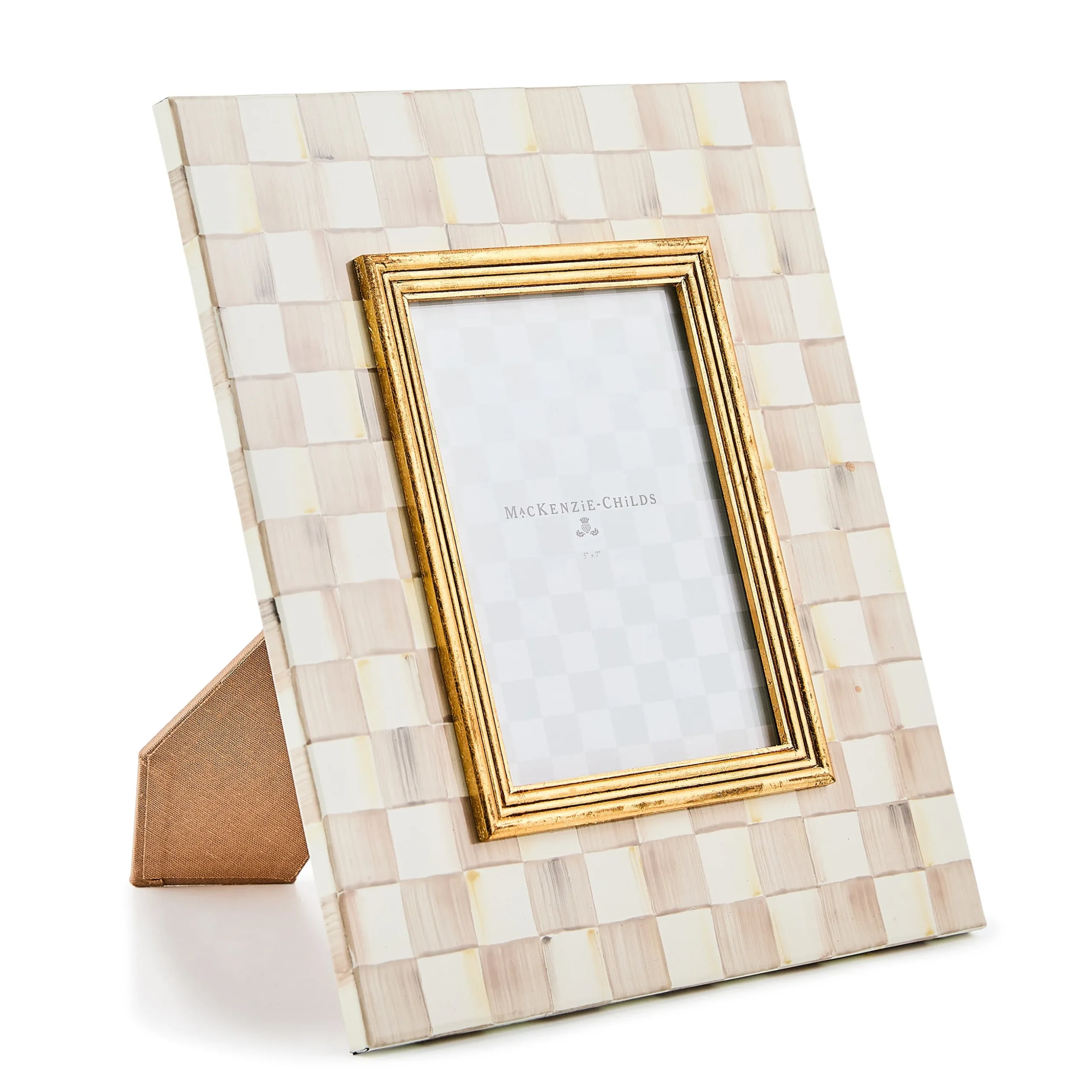 Mocha Check 5" x 7" Frame