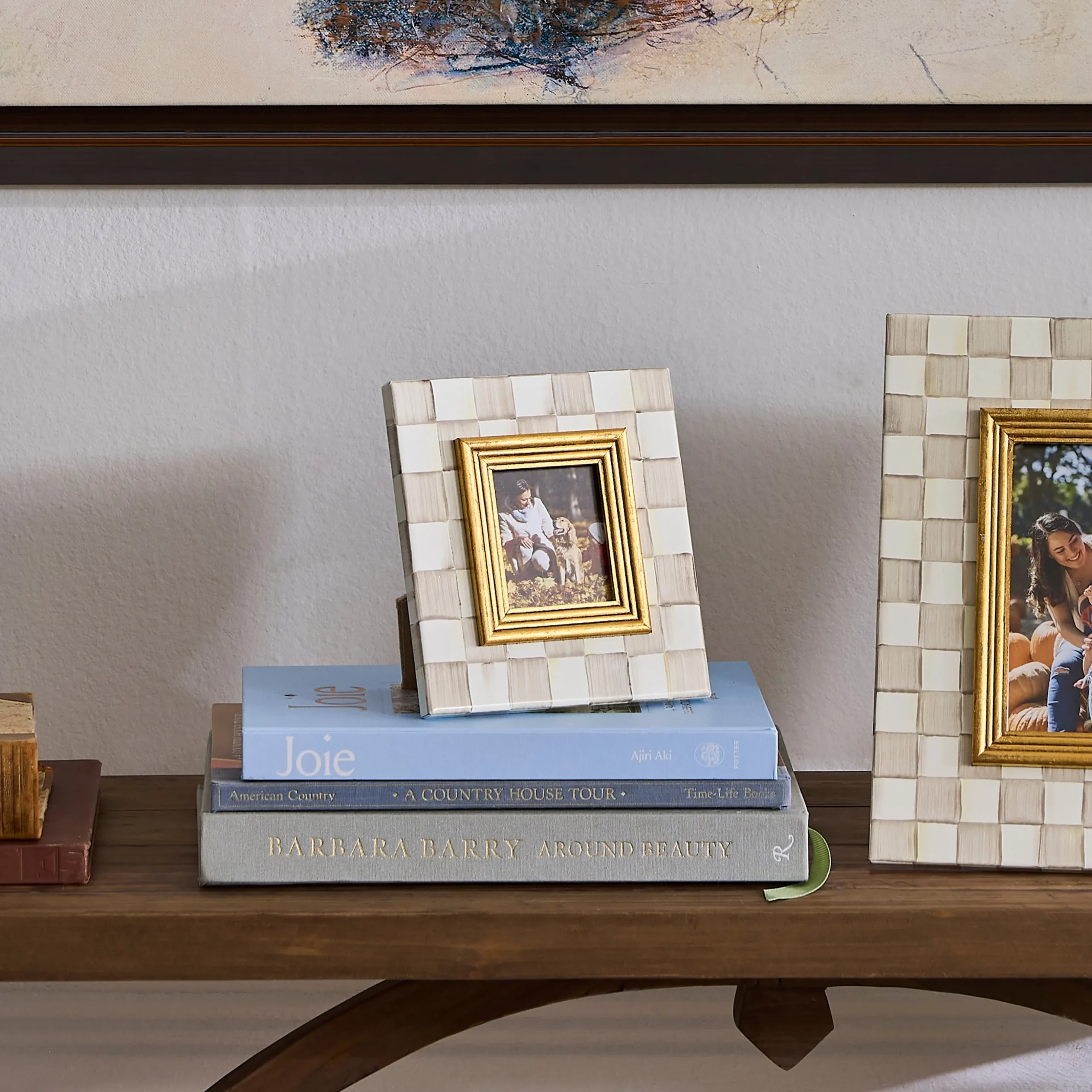 Mocha Check 2.5" x 3" Frame