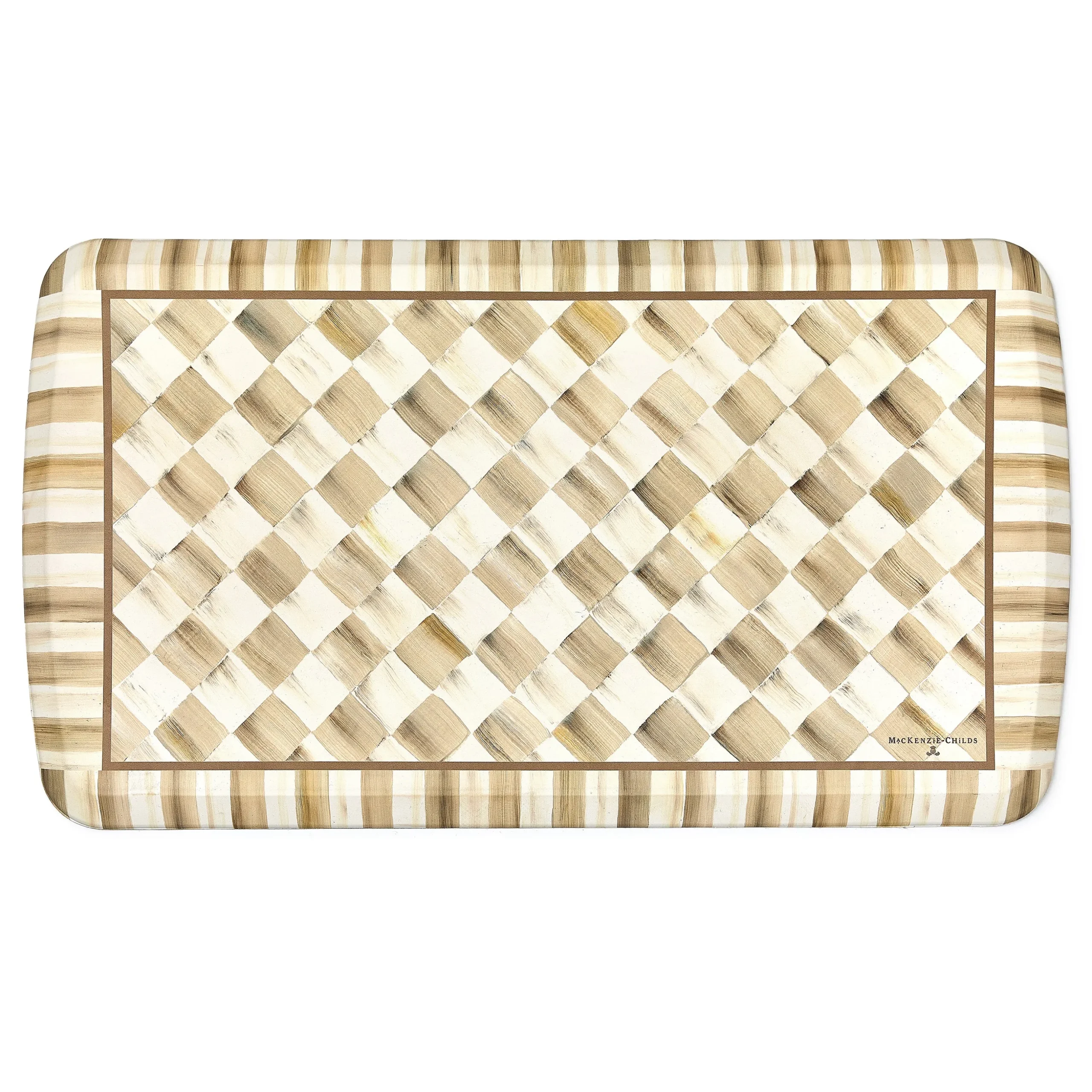 Mocha Check 20" x 36" GelPro Comfort Mat