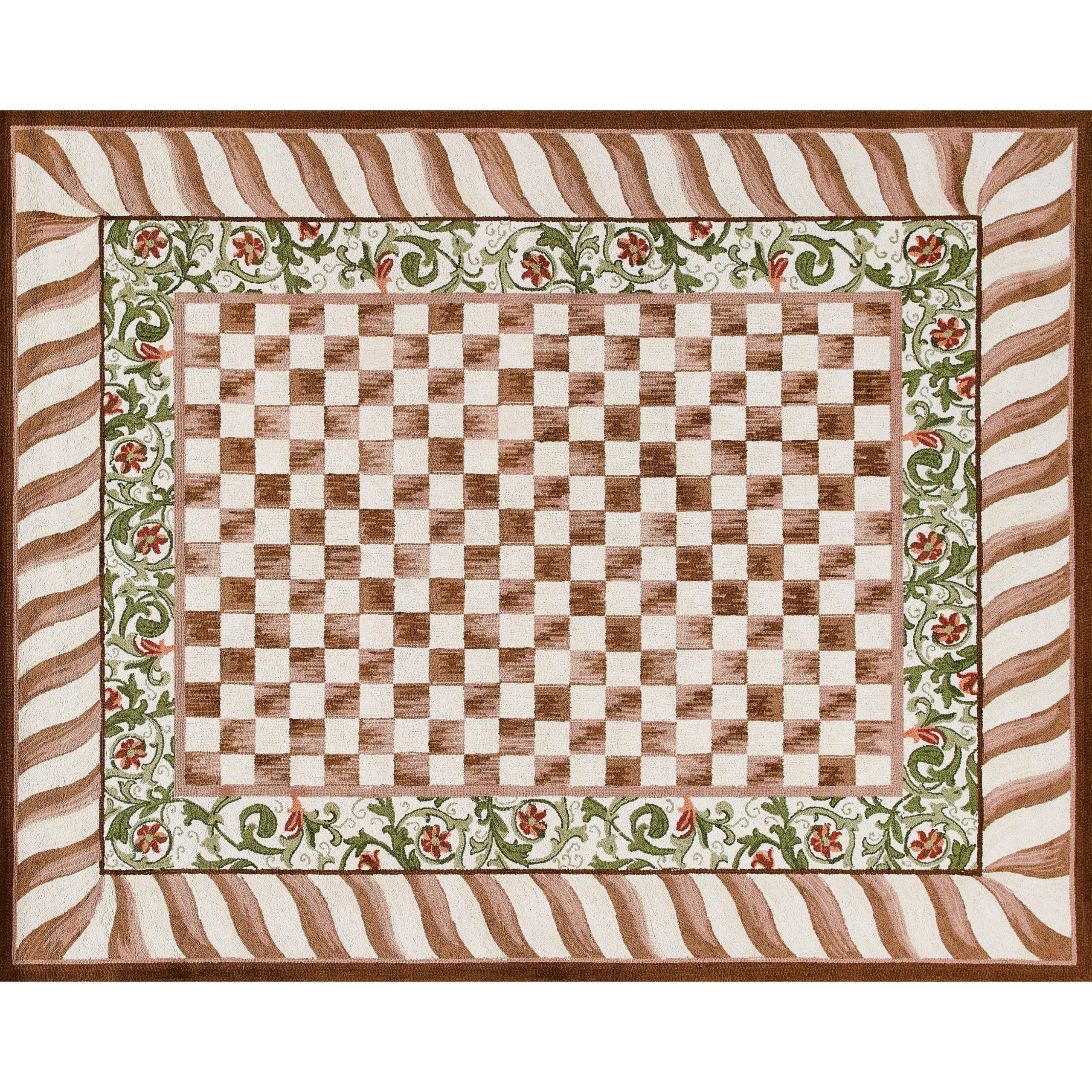 Mocha Check 8' x 10' Rug