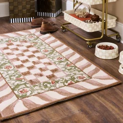 Mocha Check 3' x 5' Rug