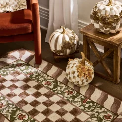 Mocha Check 5' x 8' Rug