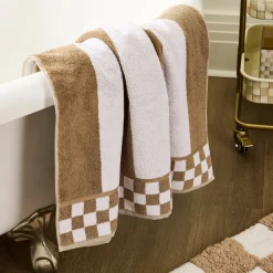 Mocha Stripe Bath Towel