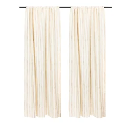 Mocha Stripe 84" Curtain Panel