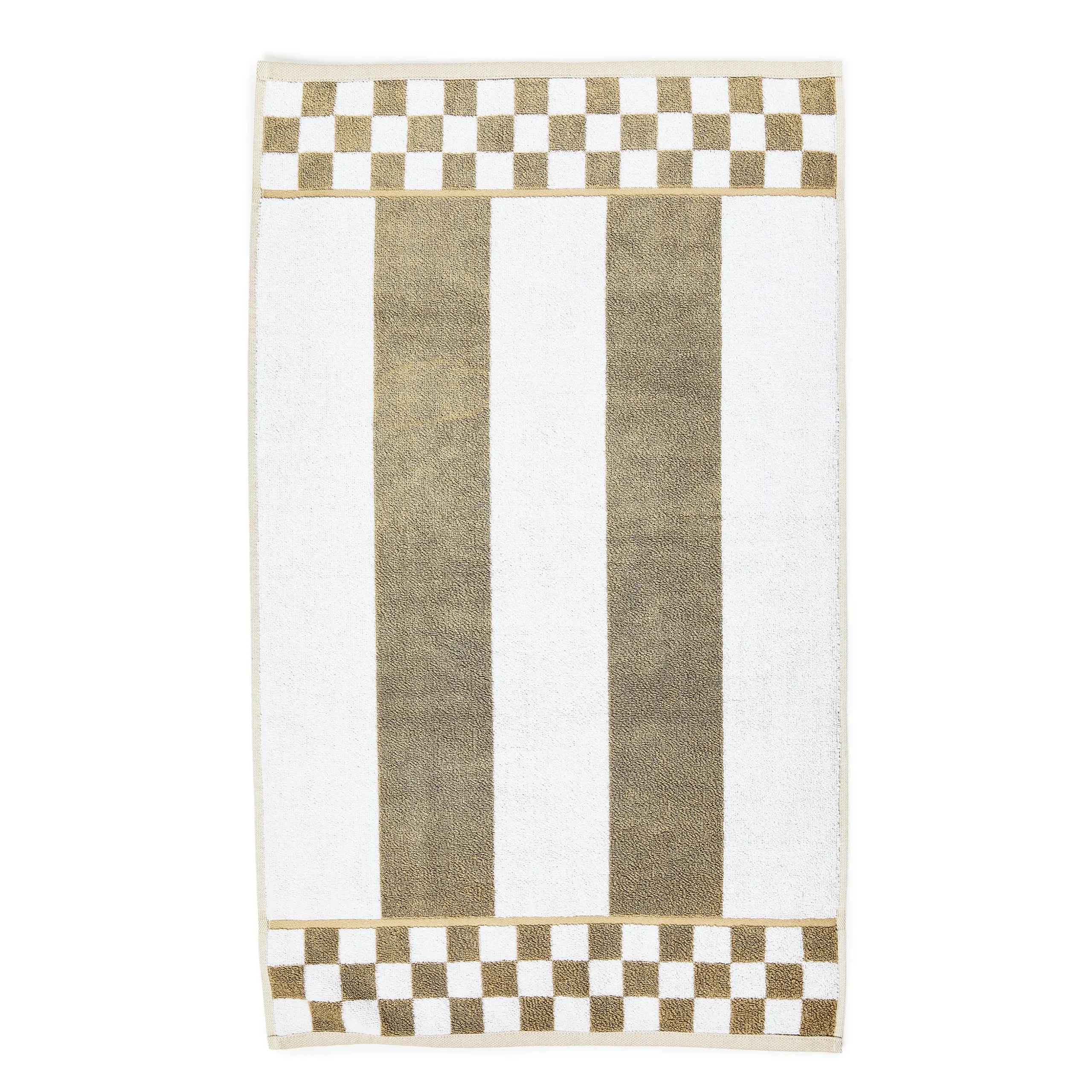 Mocha Stripe Hand Towel