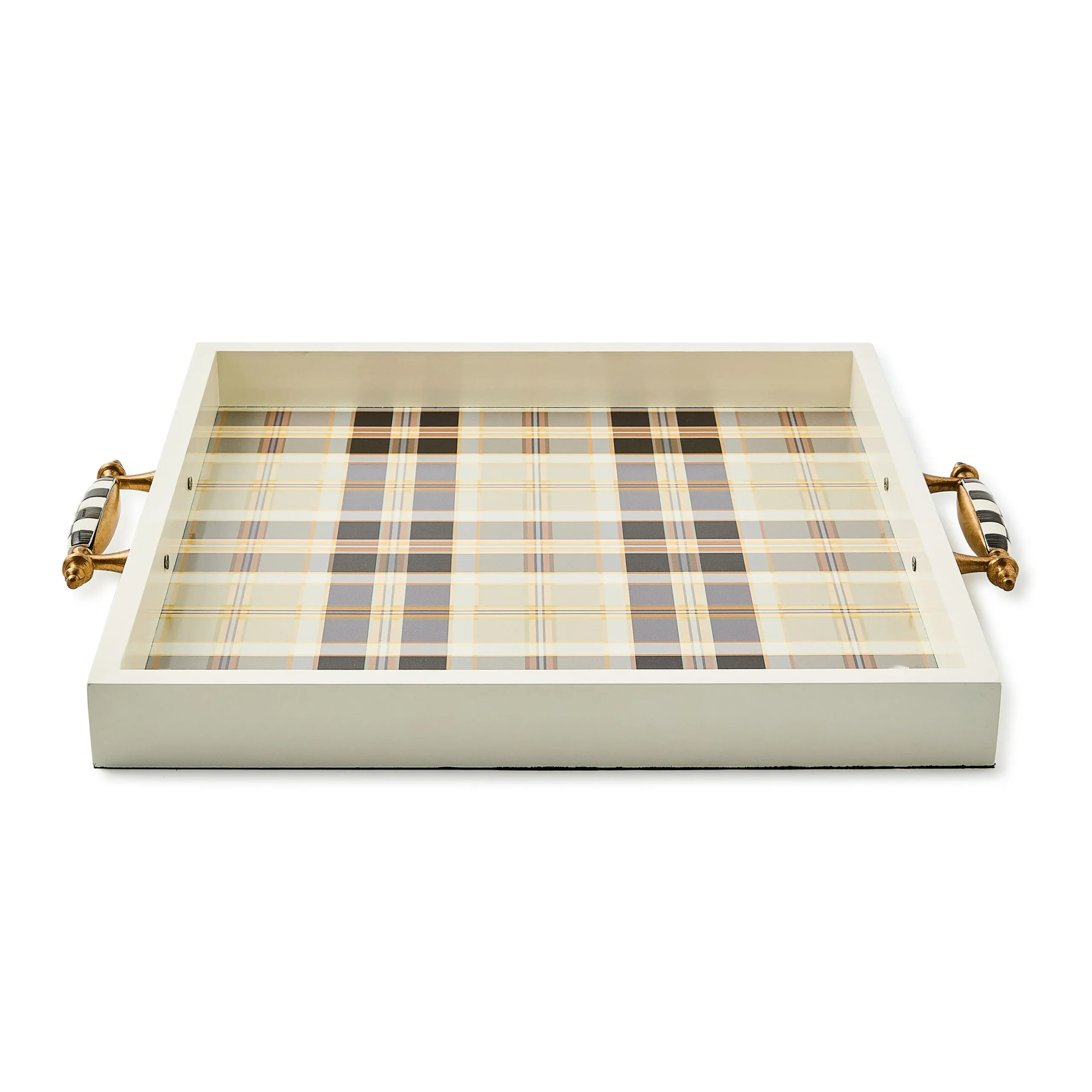 Mocha Tartan Serving Tray