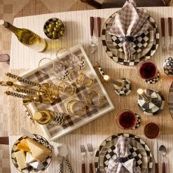 Mocha Tartan Serving Tray