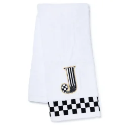 Monogram "J" Check Hand Towel