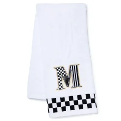 Monogram "M" Check Hand Towel
