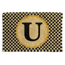 Monogrammed "U" Entrance Mat