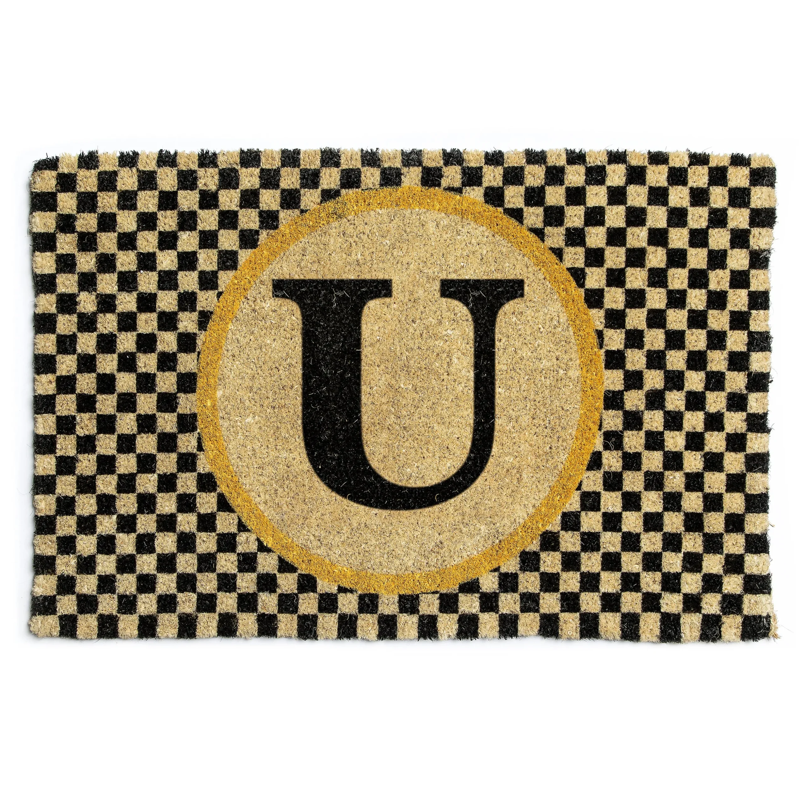 Monogrammed "U" Entrance Mat