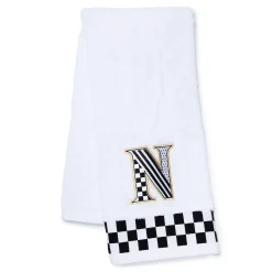 Monogram "N" Check Hand Towel