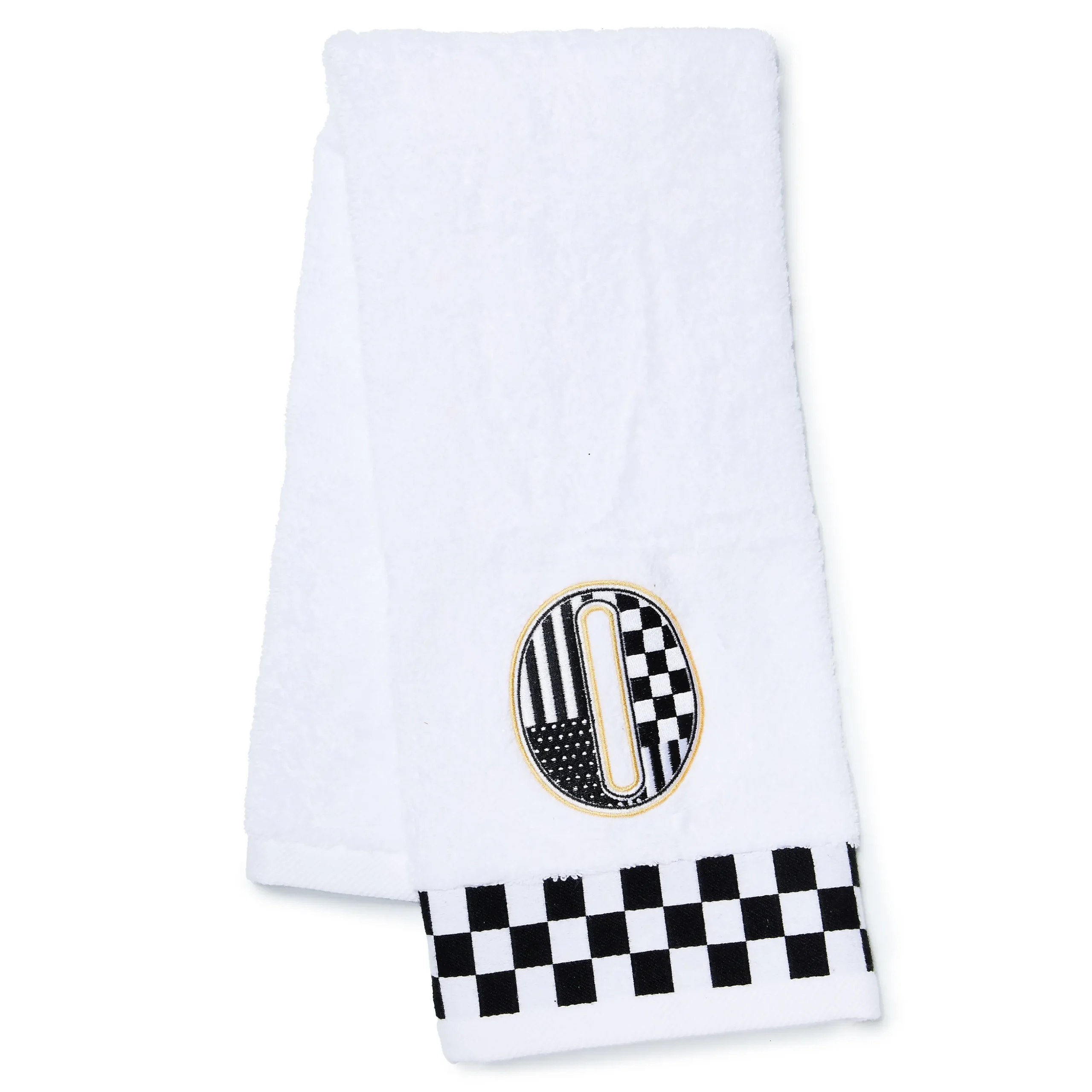 Monogram "O" Check Hand Towel