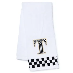 Monogram "T" Check Hand Towel