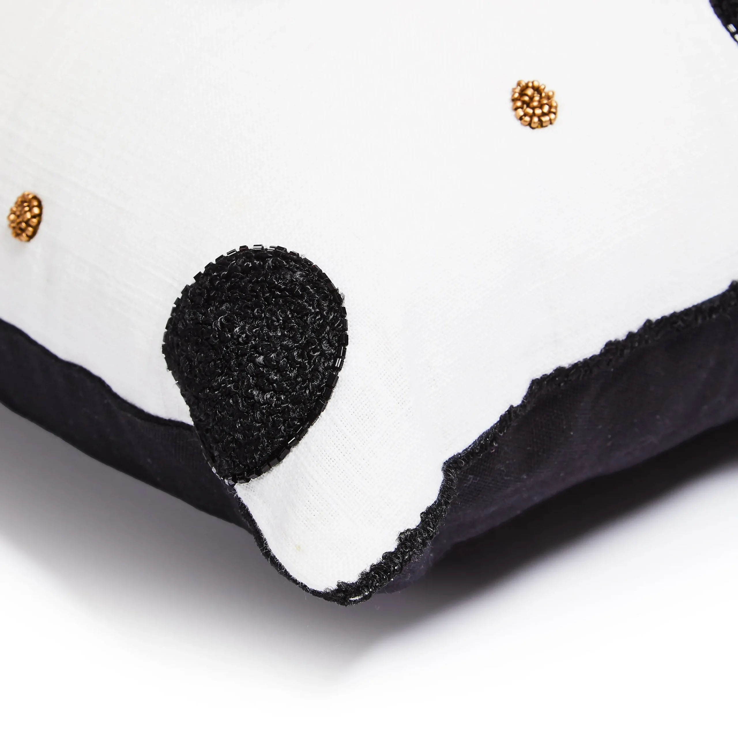 Monogram "X" Beaded Throw Pillow