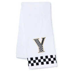 Monogram "Y" Check Hand Towel