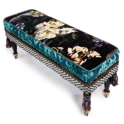 Moonlight Garden Floral Scuttlebutt Bench