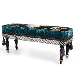 Moonlight Garden Floral Scuttlebutt Bench