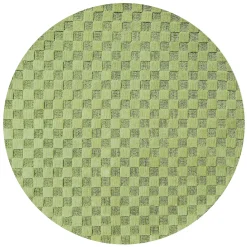 Moss Checkerboard 6' Round Rug
