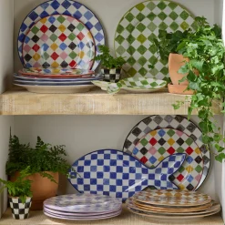 Multi Check Dinner Plate