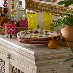 Multi Check Dinner Plate
