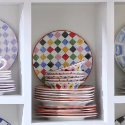 Multi Check Dinner Plate
