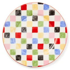 Multi Check Round Platter