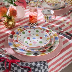 Multi Check Round Platter