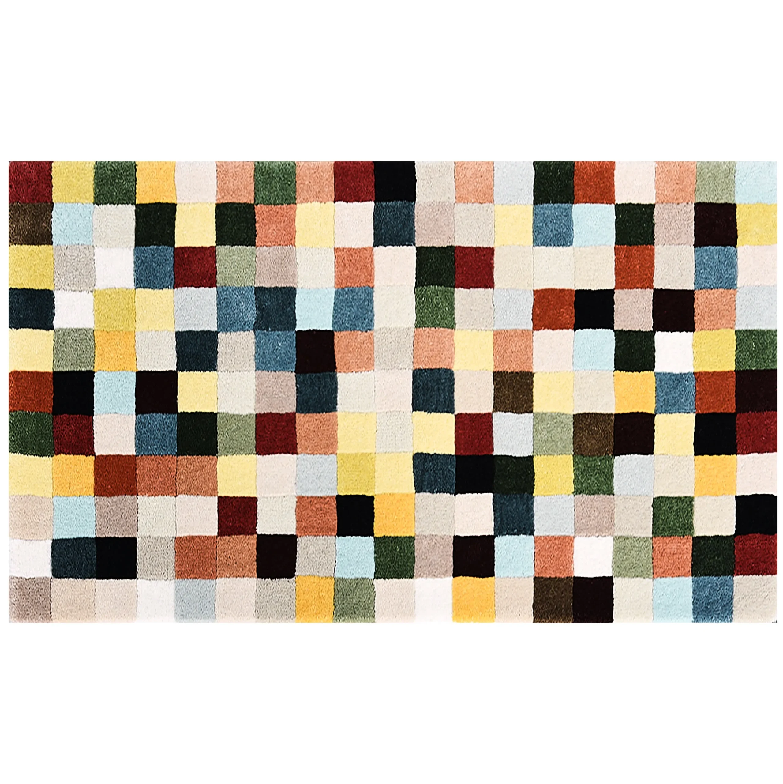 Multicolor Checkerboard 2'3" x 3'9" Rug