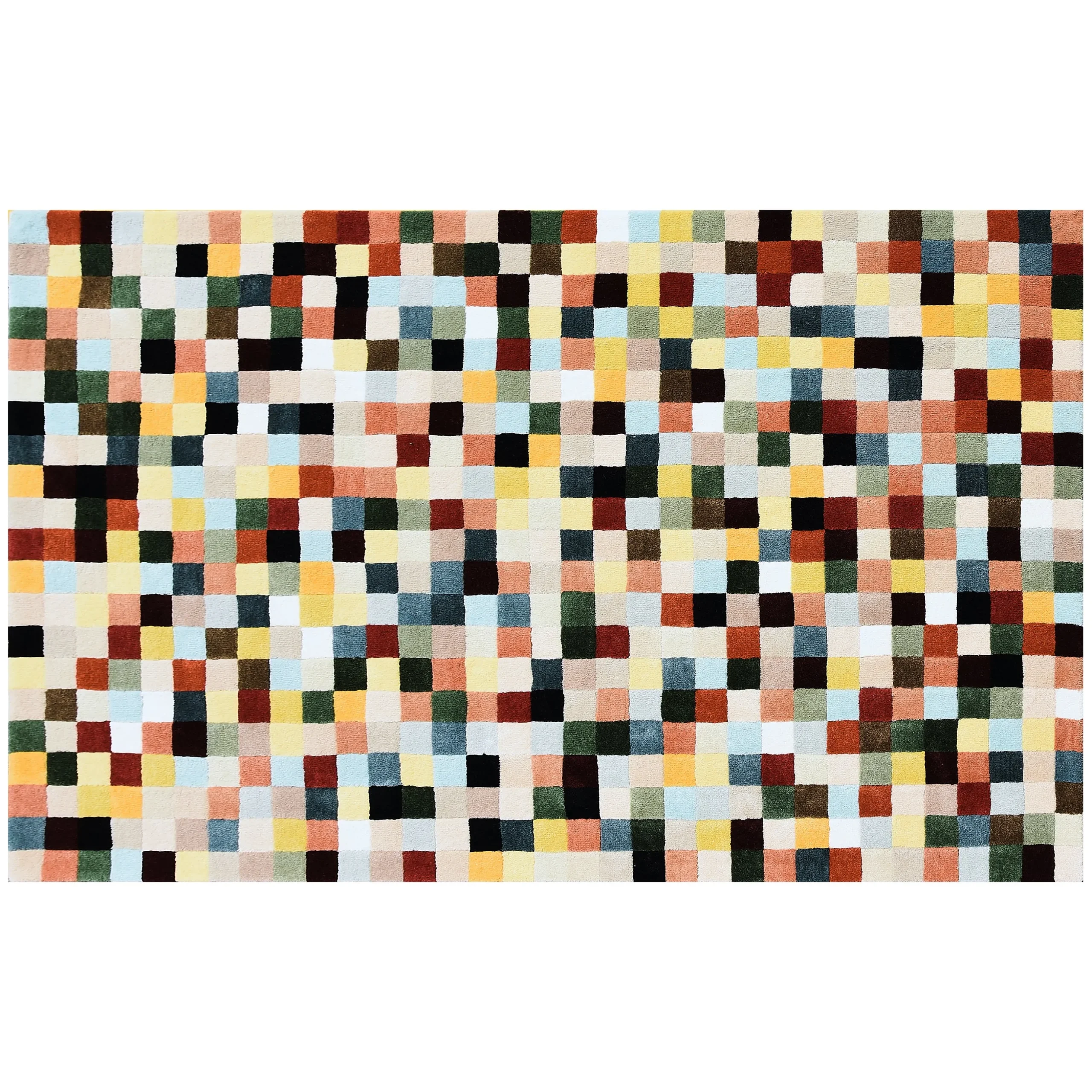 Multicolor Checkerboard 5' x 8' Rug