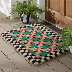 Multi Color Lattice Entrance Mat