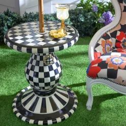 Outdoor Courtly Umbrella Stand Side Table