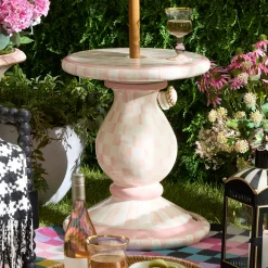 Outdoor Rosy Umbrella Stand Side Table